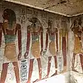 Imsety, Anubis, Duamutef, Isis, and Hor-Iunmutef