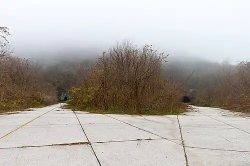 Entrances to the underground complex