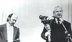 Sokulskyi on left
