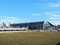 View of the station from the beach.