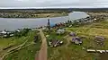 The village of Varzuga on the Tersky Coast of the Kola Peninsula