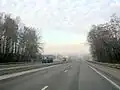 E40 road on Ukrainian highway Kyiv-Zhytomyr