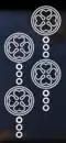 Hakka Copper Coin Pattern (Vertical Arrangement)