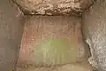 Inside the burial chamber