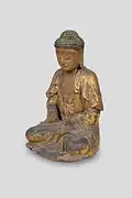 Seated Lacquered Buddha. 15th century, Joseon period.