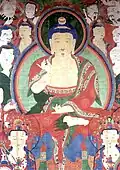 Mural Painting in Guinsa (단양 구인사 아미타회상도)