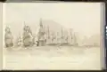 Sailing trial, the turning point, off Malaga, 17 July 1852