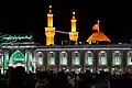 Between the holy shrines