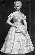 Mizi Bednarek, Opera Singer of Vienna, undated sculpture Photograph from the Max (Mordechai) Farbmann Archive at the Information Center for Israeli Art, The Israel Museum, Jerusalem