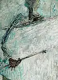The Painter Bála Veszelszky, 1968, Oil on paper, 46 x 35&nbsp;cm.
