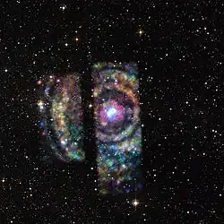 X-ray light rings from a neutron star in Circinus X-1
