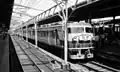 A 157 series set on a Shirane limited express service from Ueno, August 1974