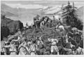 Italians at the shelling of the Senafe Depression (L'Illustrazione Italiana)