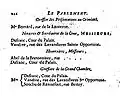Almanach Royal of 1772 mentioning Vandive