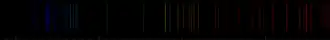 Color lines in a spectral range