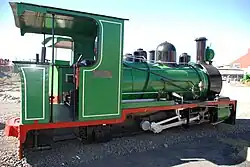 0-4-2WT Olive, an 18&nbsp;in (457&nbsp;mm) gauge locomotive, at the Kimberley Mine Museum, 2007