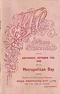 1942 AJC Craven Plate racebook front cover