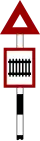 Guarded railway crossing