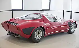 Rear three-quarter view of the production version