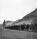 Bakić addresses to soldiers of 2nd Proleterian Division before Case White.