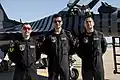Solo Türk team pose for a photo during the Tunisia International Aerospace and Defense Exhibition