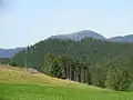 The Hasenhorn and its tower (seen from the Gisibodenalm)
