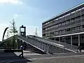 Entrance to the Hoge Brug on the eastern bank of the Meuse.