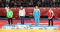55&nbsp;kg victory ceremony