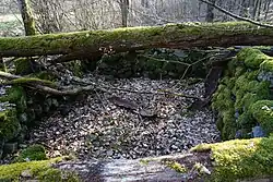 Ruin of a well building located in Courcelles.