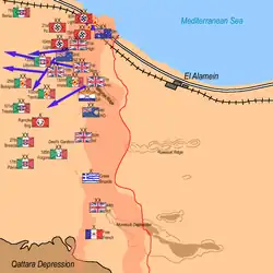 British forces break through: 7:00&nbsp;a.m. 4 November; Trento, Bologna and Ariete Divisions destroyed, Axis forces flee
