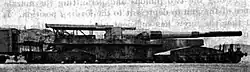 A profile shot of the 381/40 AVS at minimum elevation.