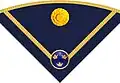 Rank insignia for a second lieutenant on hat (Hatt m/1910-14) in the army