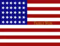 Digital reconstruction of the flag given to Company A after their field service in Humboldt County[7]