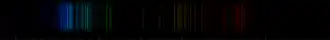 Color lines in a spectral range
