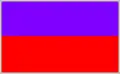 A two toned rectangular image