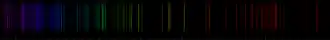 Color lines in a spectral range