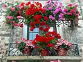 One of his flowery balconies.