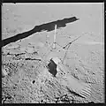 The small trench on the northwest rim of Head crater. Samples 12033 and 12034 were collected from it.