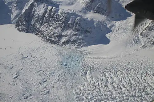 Ice mélange on Greenland's western coast, 2012