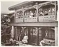 Image 1A Mandarin's House in Peking, China with Mr. Yang and family members on the balcony, circa 1860