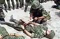 Polish soldiers during training exercise, 1996.