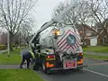 Gully emptier in street in Manchester (UK)
