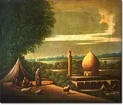 View of Baghdad, oil on canvas, 23 × 30cm, 1915–1920