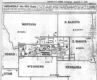Proposed, contemporary map from 1939.