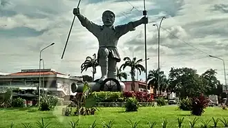 Statue of Portuguesa in December 5 Square (Plaza del 5 de Diciembre)
