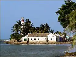 Lighthouse and houses of Adícora.