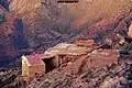 The shelter on top of Adad Madani with the water tank next to it.