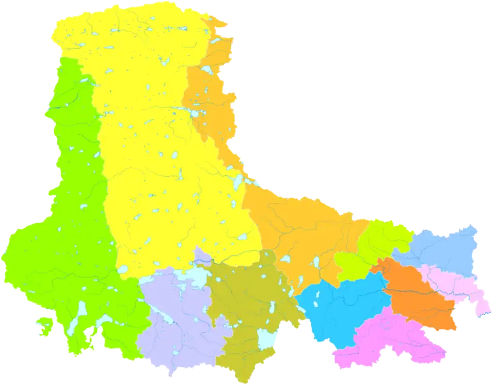 Location of Nyima County (pale green, #9AFF00) in Nagqu
