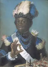 Image 6Gustaf Lundberg, 1775, Portrait of Gustav Badin, pastel, 74 x 57&nbsp;cm, Nationalmuseum, Sweden (from Chess in the arts)
