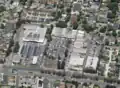 Aerial view of Brentford Square, 2024